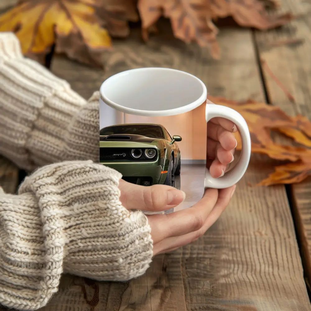 Dodge Challenger SRT Hellcat Green Garage – Mugs