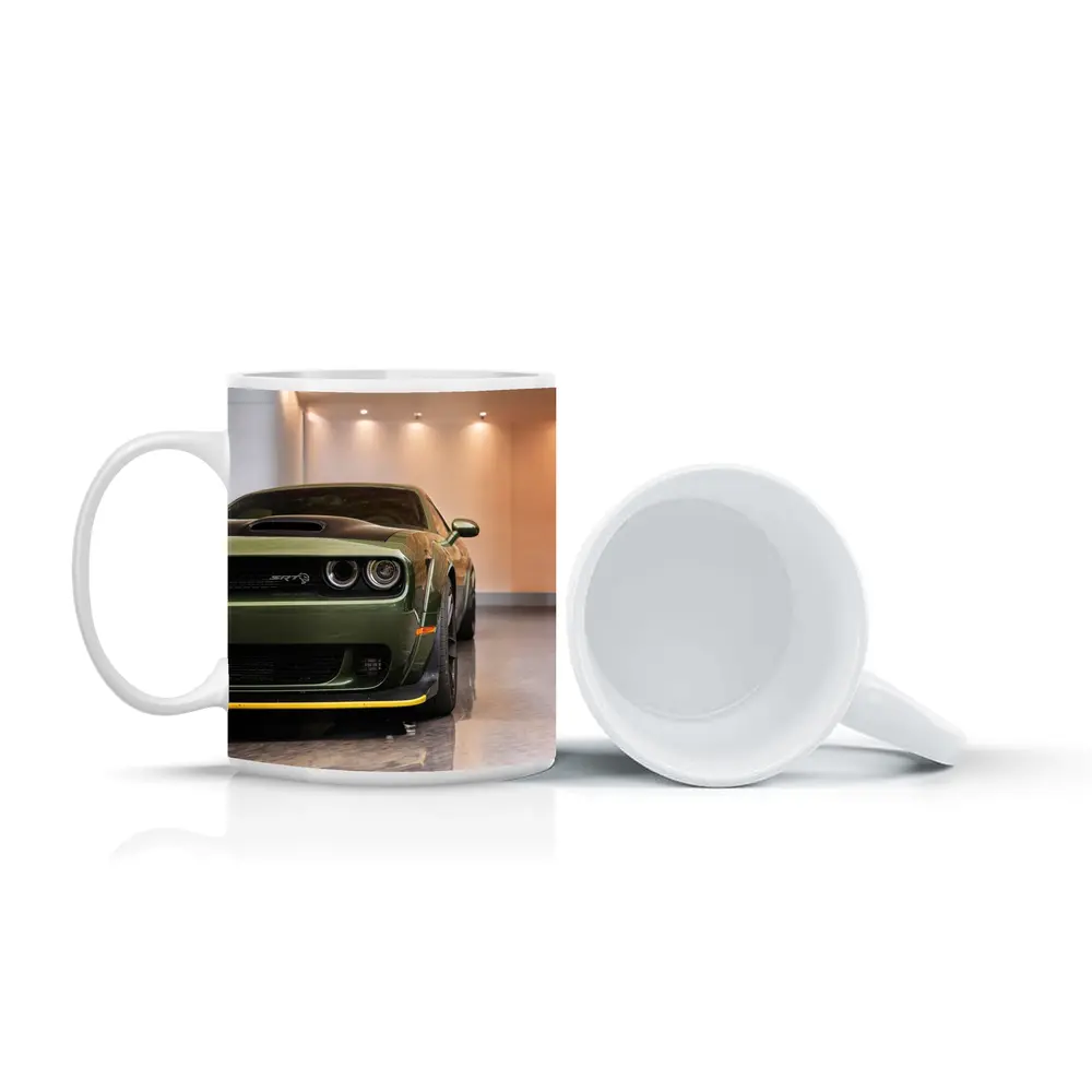 Dodge Challenger SRT Hellcat Green Garage – Mugs