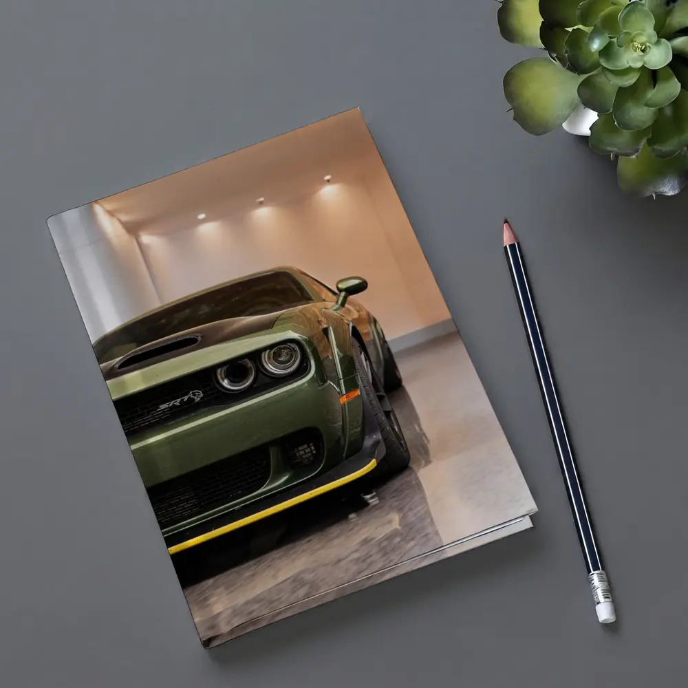 Dodge Challenger SRT Hellcat Green Garage – Notebooks