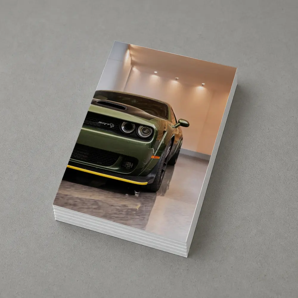 Dodge Challenger SRT Hellcat Green Garage – Postcards