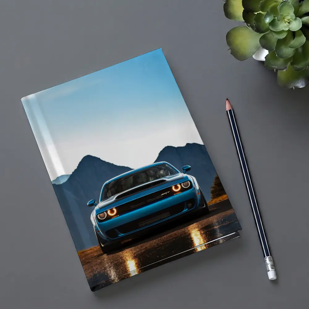 Dodge Challenger SRT Blue Mountain Road – Notebooks