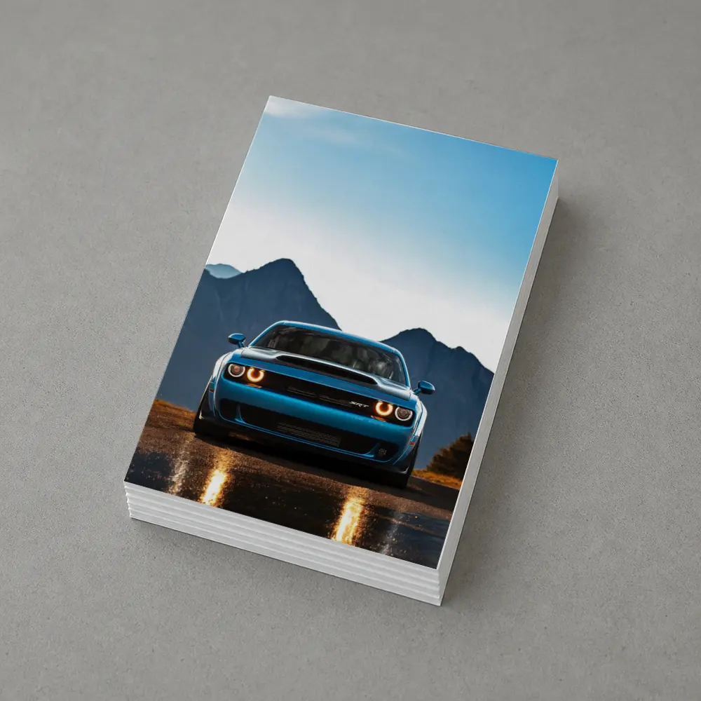 Dodge Challenger SRT Blue Mountain Road – Postcards