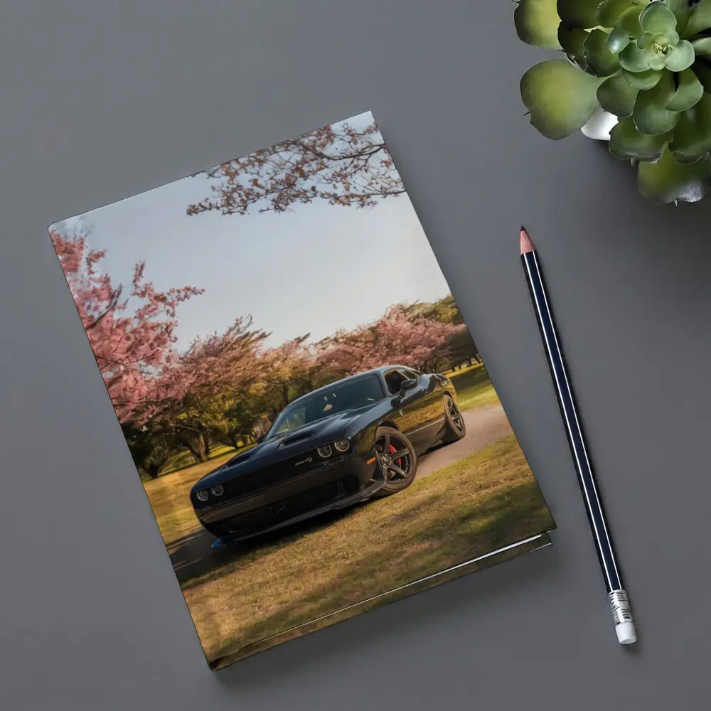 Dodge Challenger SRT Black Cherry Blossom Park – Notebooks