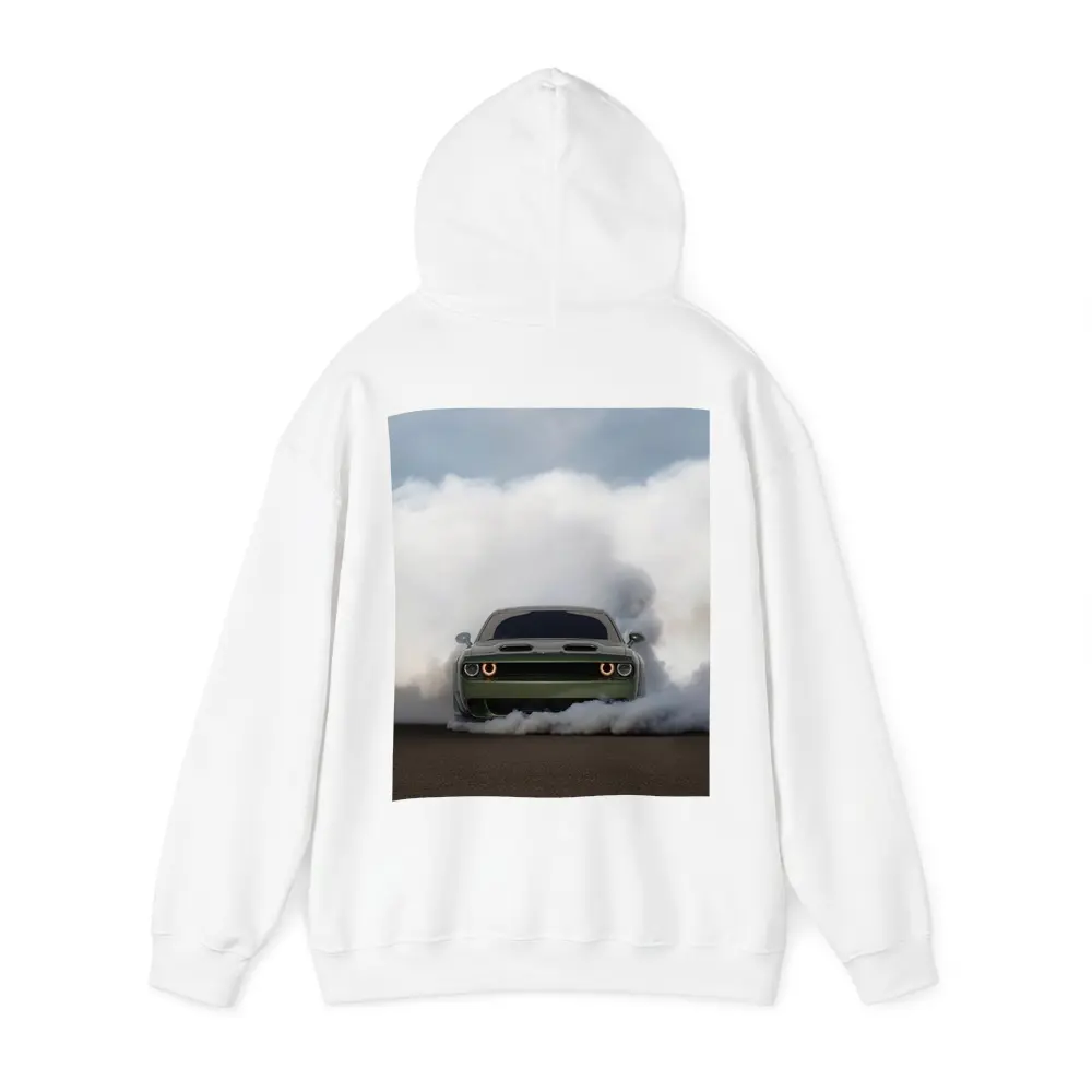Dodge Challenger Burnout Smoke Green Muscle – Hoodies