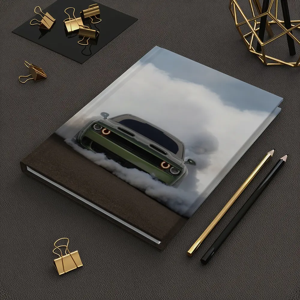 Dodge Challenger Burnout Smoke Green Muscle – Notebooks