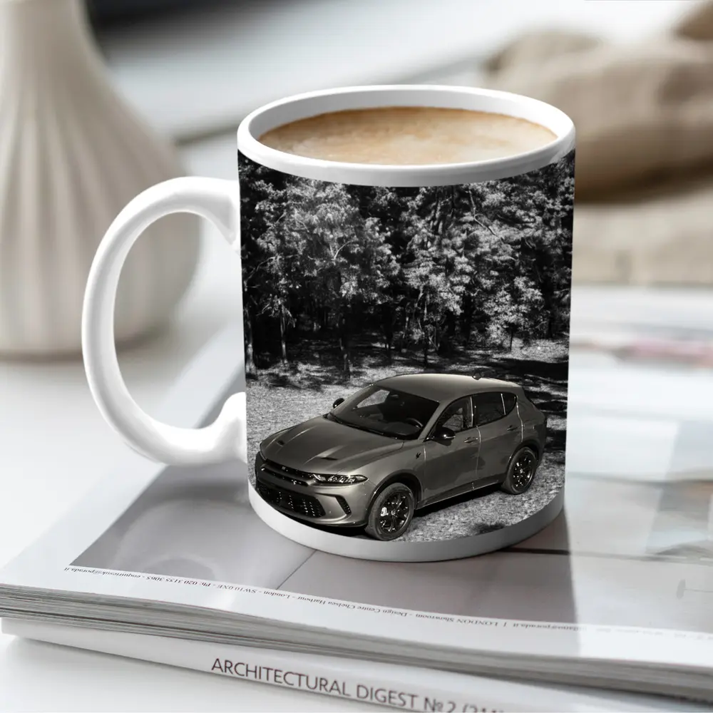 Dodge Hornet SUV Black White Forest – Mugs