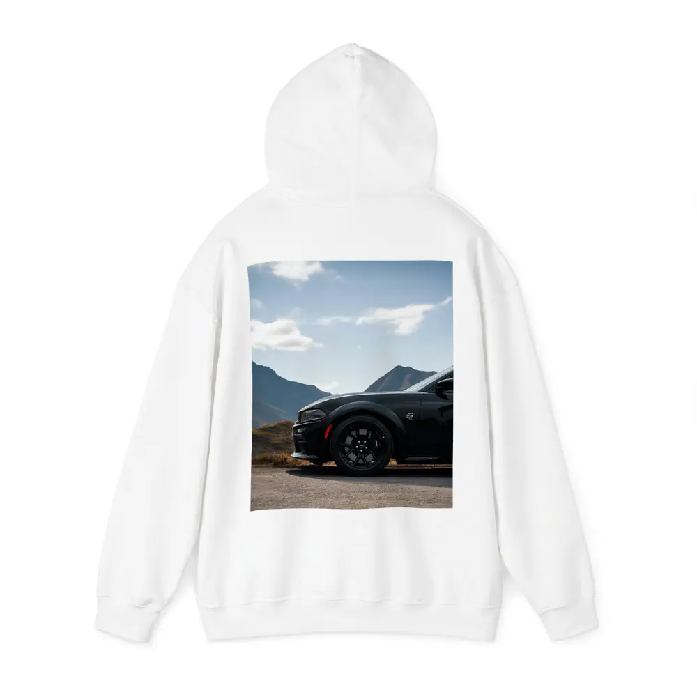 Dodge Charger Black Muscle Car Mountain Road – Hoodies