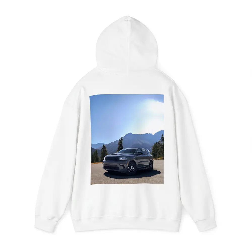 Dodge Durango SUV Mountain Road Scene – Hoodies