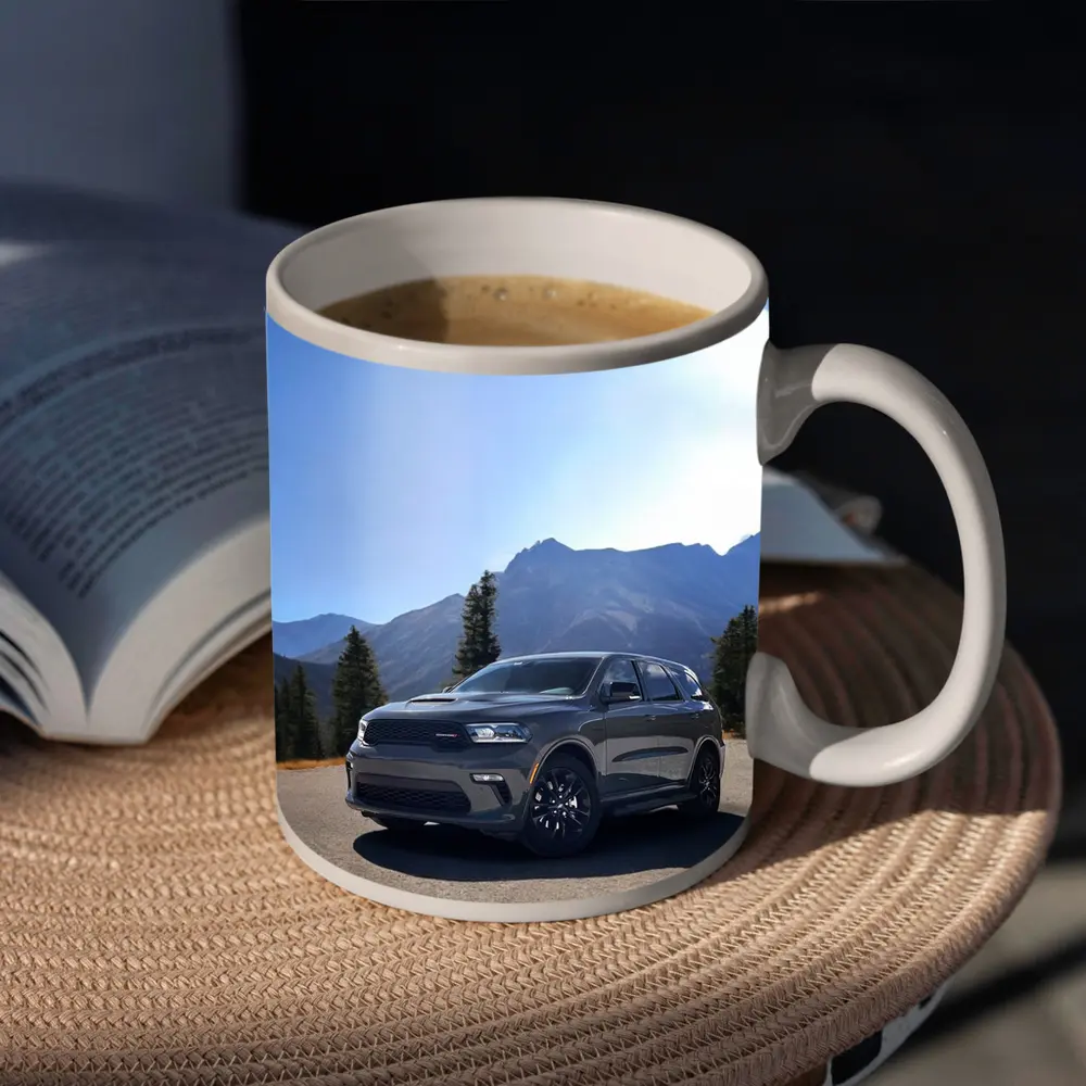 Dodge Durango SUV Mountain Road Scene – Mugs