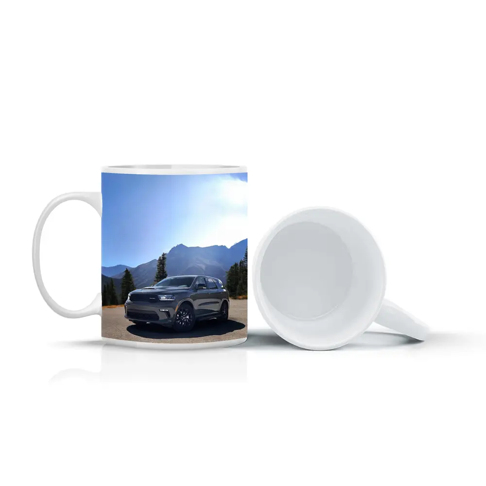 Dodge Durango SUV Mountain Road Scene – Mugs