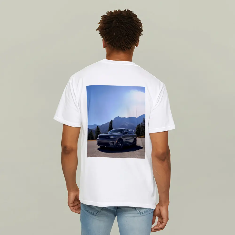 Dodge Durango SUV Mountain Road Scene – T-Shirts
