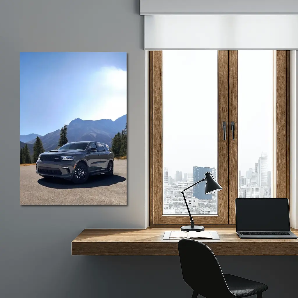 Dodge Durango SUV Mountain Road Scene – Wall Art