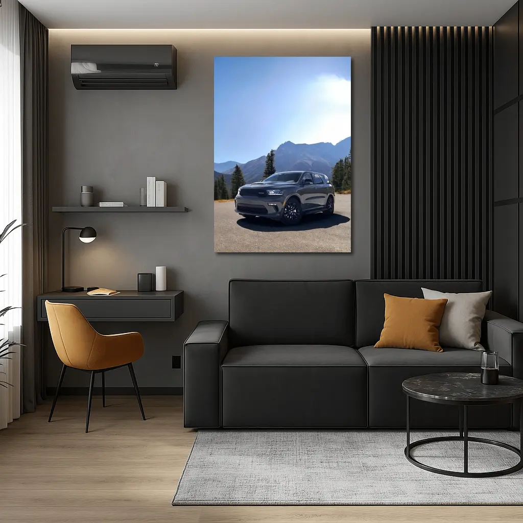 Dodge Durango SUV Mountain Road Scene – Wall Art