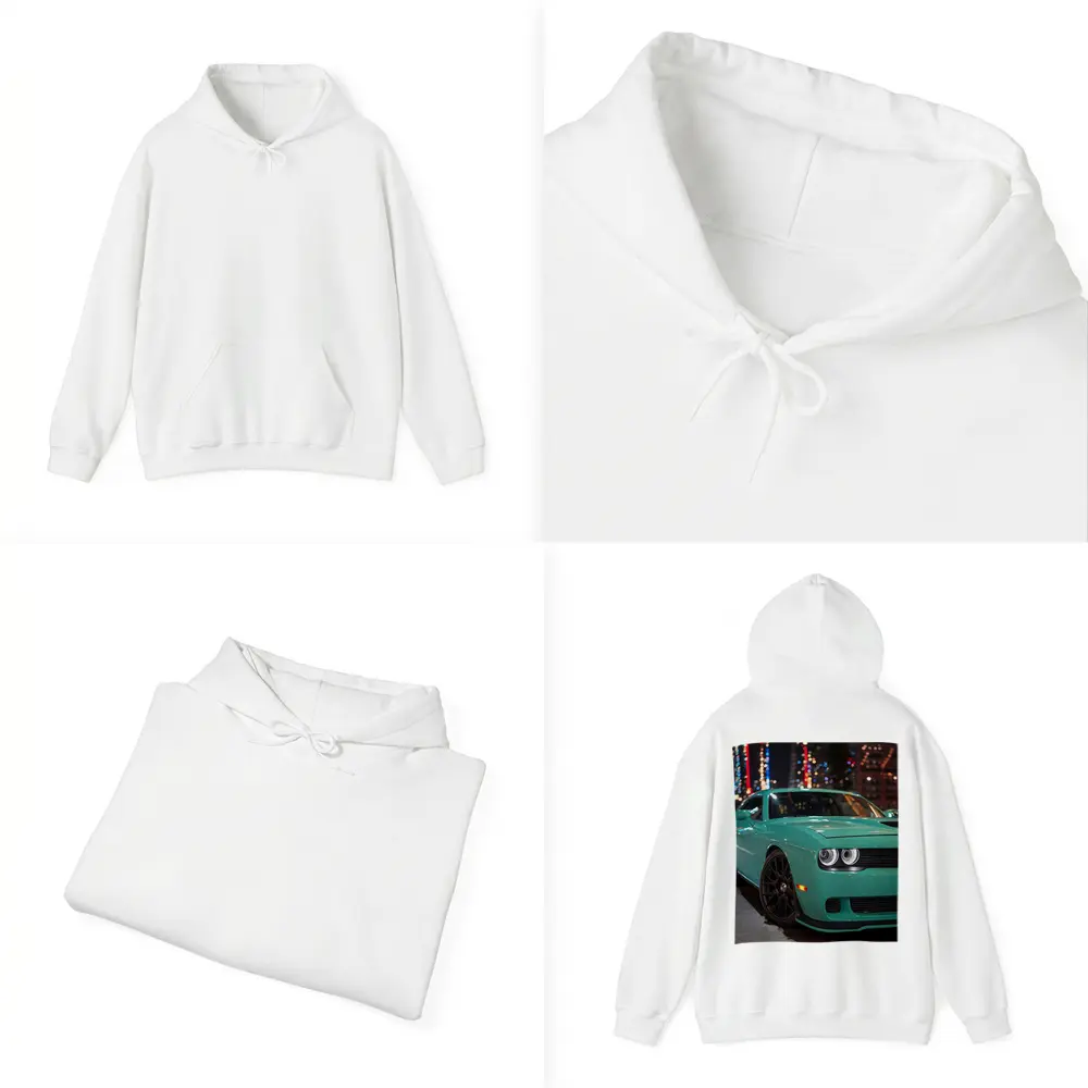 Dodge Challenger Teal Green Night City – Hoodies