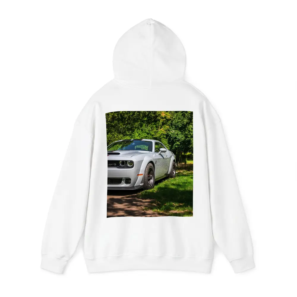 Dodge Challenger SRT Silver Muscle Car Green Park – Hoodies