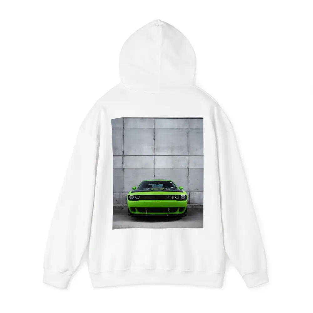 Dodge Challenger SRT Hellcat Green Concrete Wall – Hoodies
