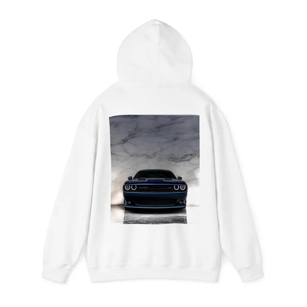 Dodge Challenger Deep Blue Marble Background – Hoodies