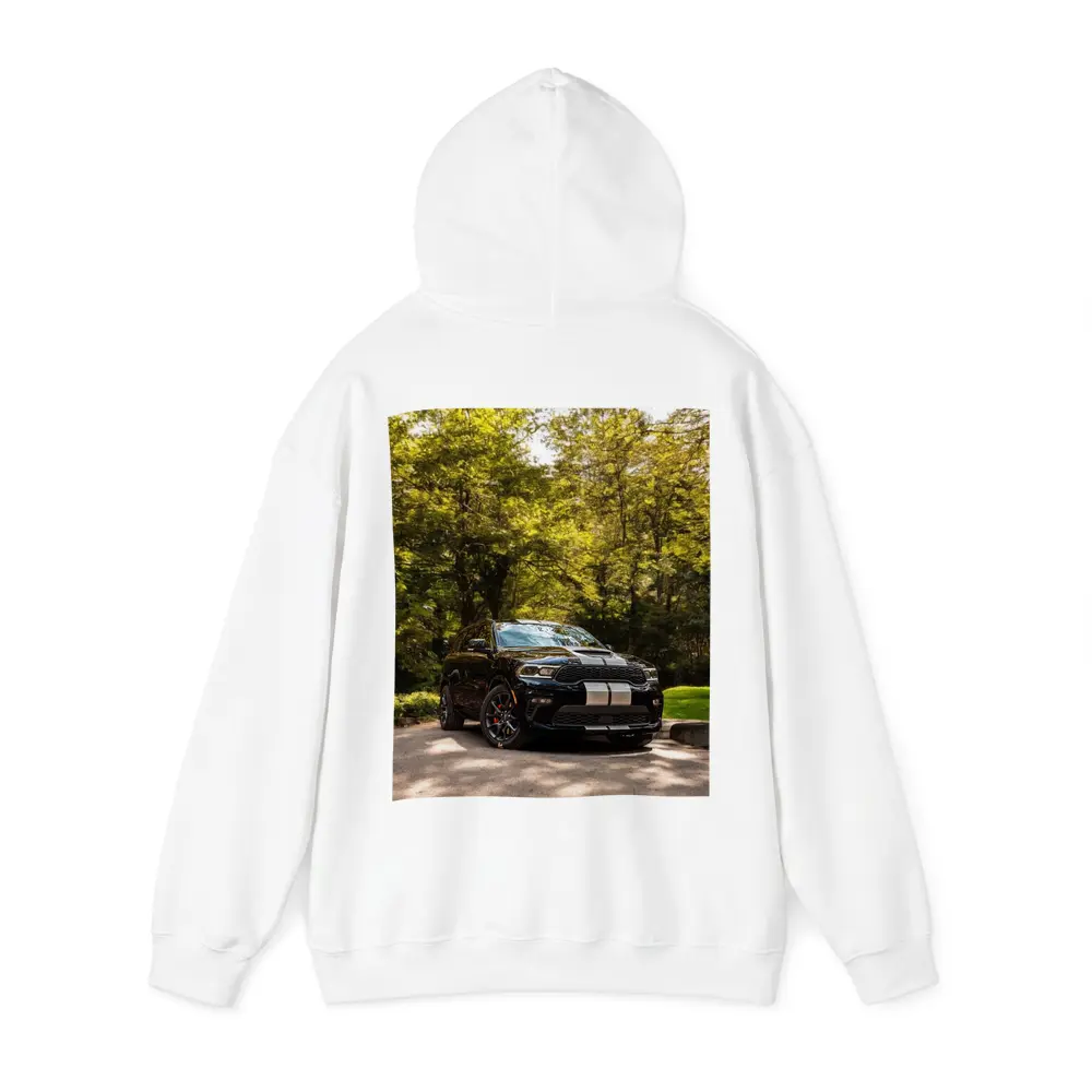 Dodge Durango Black SUV Forest Setting – Hoodies