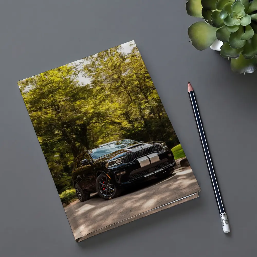 Dodge Durango Black SUV Forest Setting – Notebooks