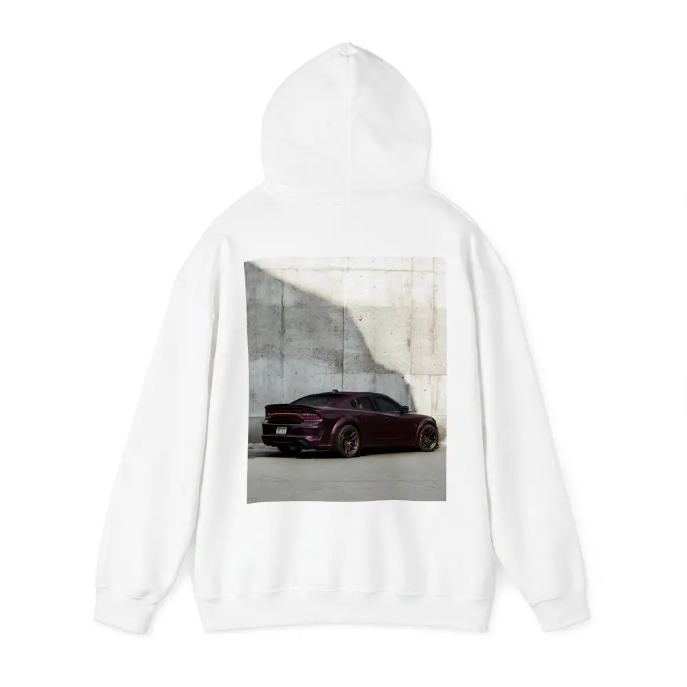 Dodge Charger Dark Purple Concrete Wall – Hoodies