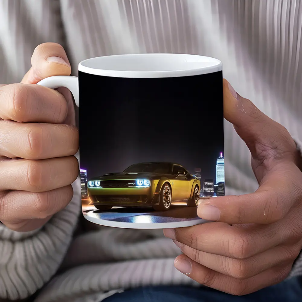 Dodge Challenger SRT Night City Skyline – Mugs