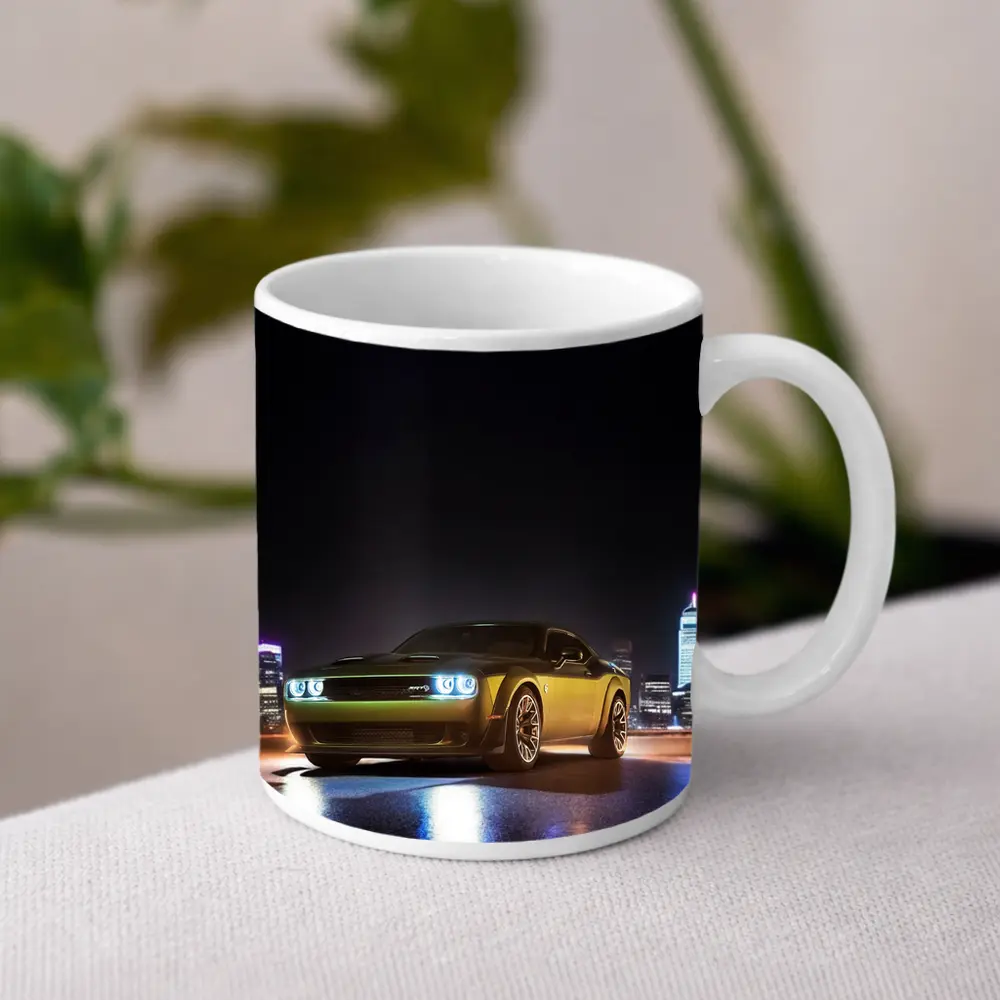 Dodge Challenger SRT Night City Skyline – Mugs