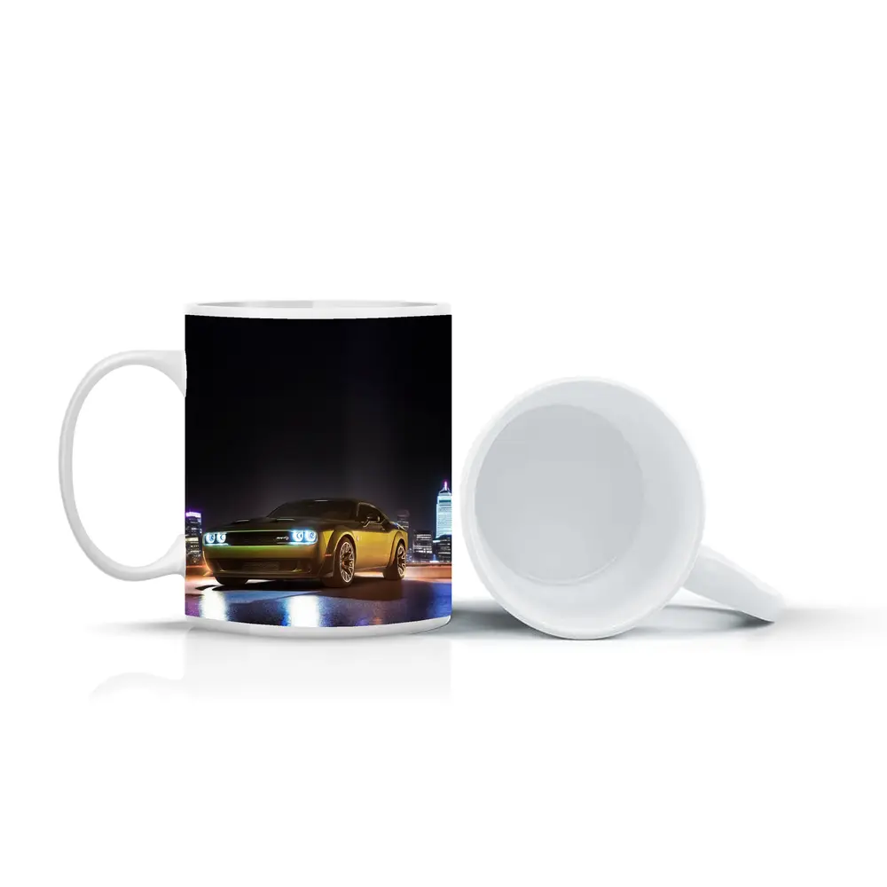 Dodge Challenger SRT Night City Skyline – Mugs