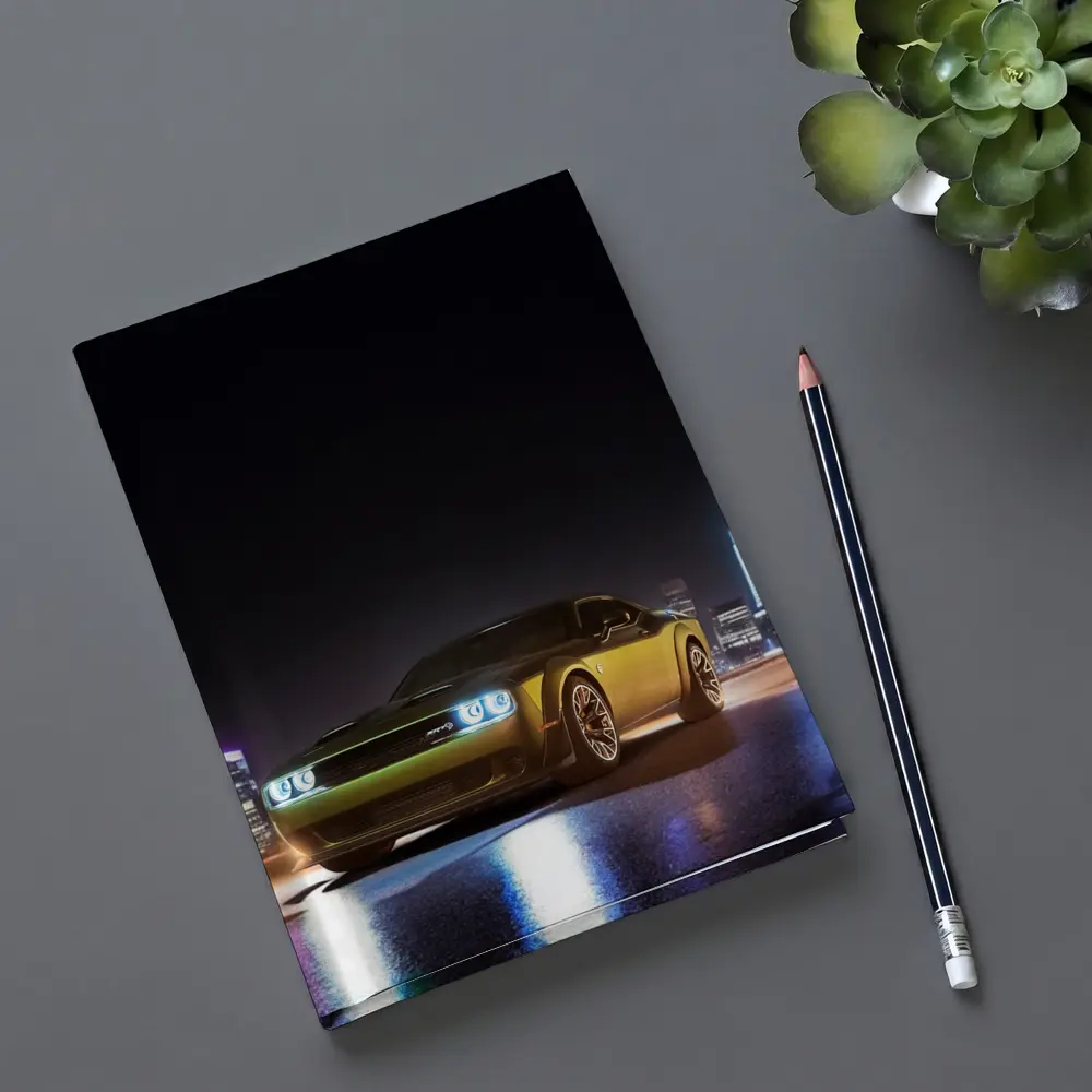 Dodge Challenger SRT Night City Skyline – Notebooks
