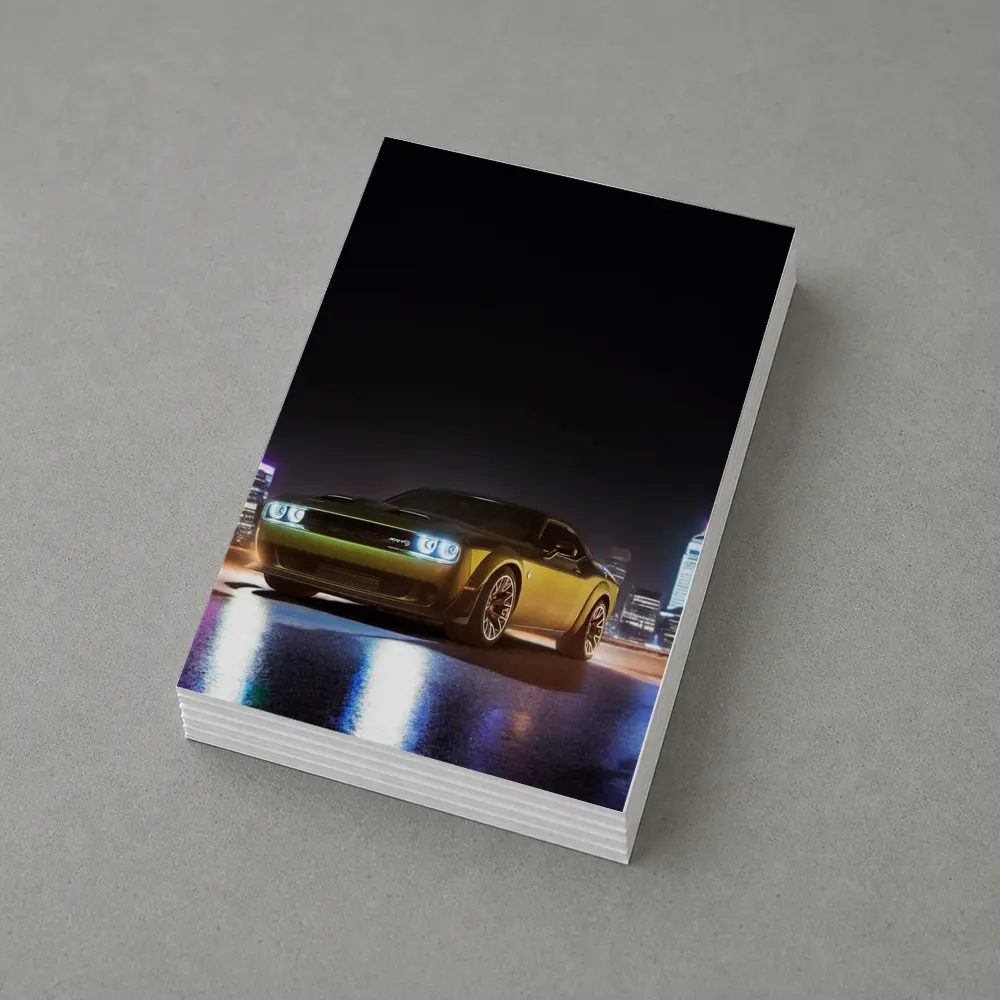 Dodge Challenger SRT Night City Skyline – Postcards