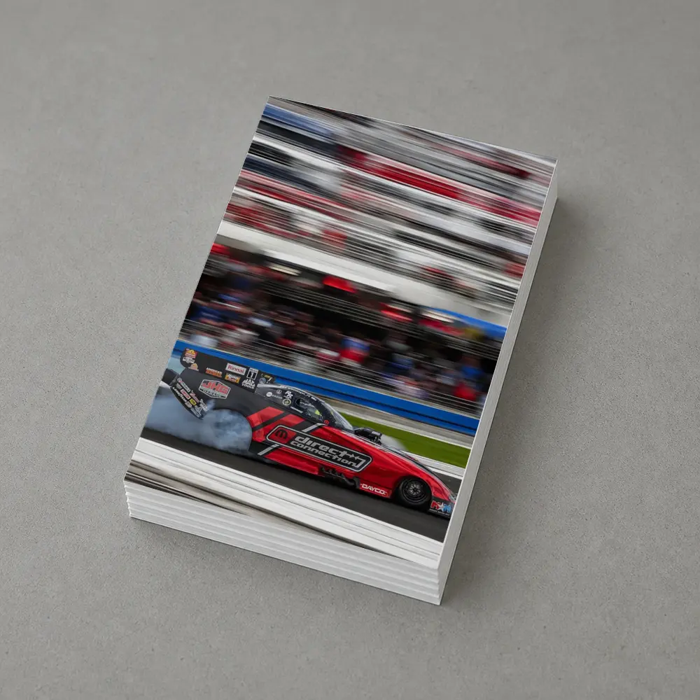 Dodge Funny Car Drag Racing Track Action – Postcards