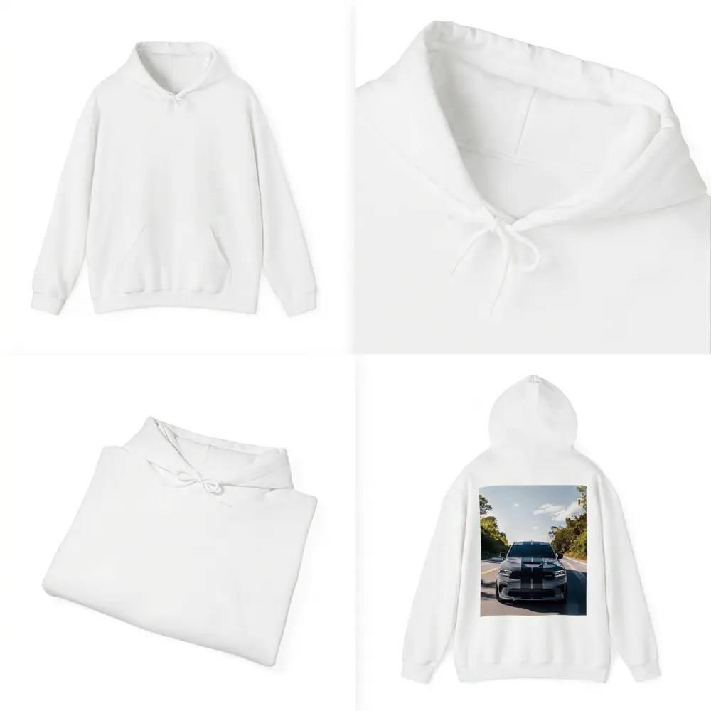 Dodge Durango SRT Gray Racing Stripes Road – Hoodies