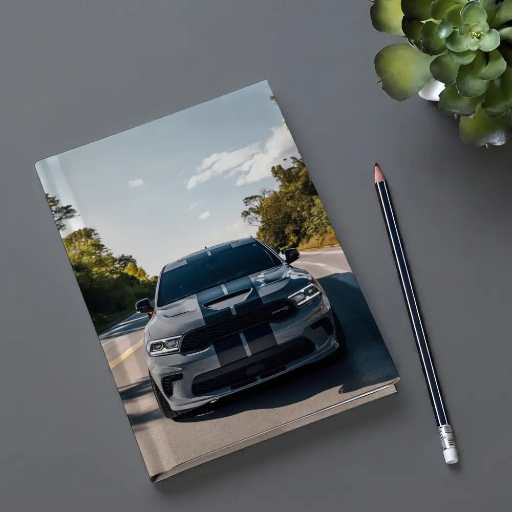 Dodge Durango SRT Gray Racing Stripes Road – Notebooks