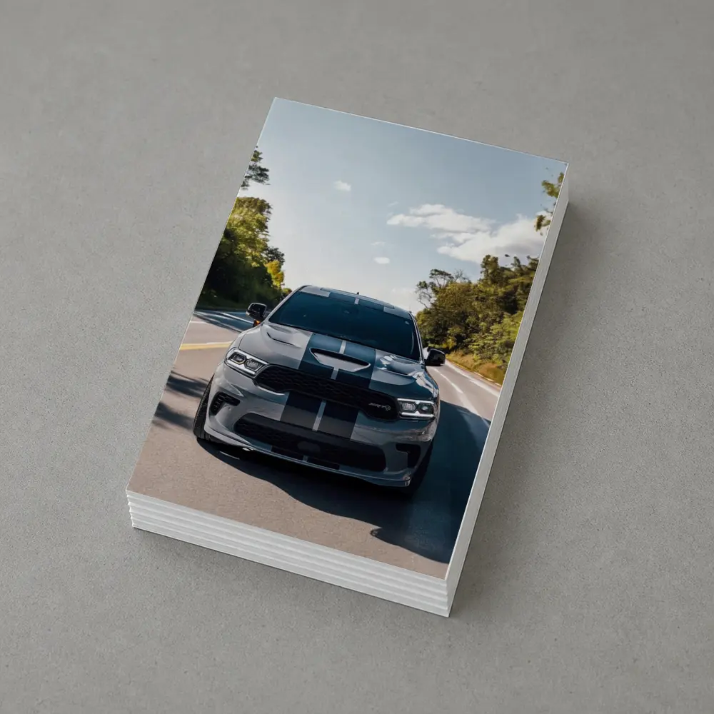 Dodge Durango SRT Gray Racing Stripes Road – Postcards