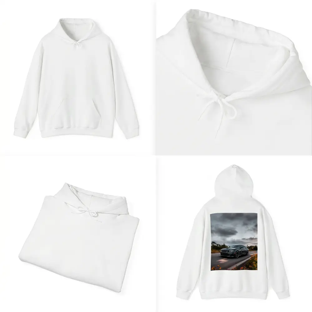 Dodge Charger Dark Road Cloudy Sky – Hoodies