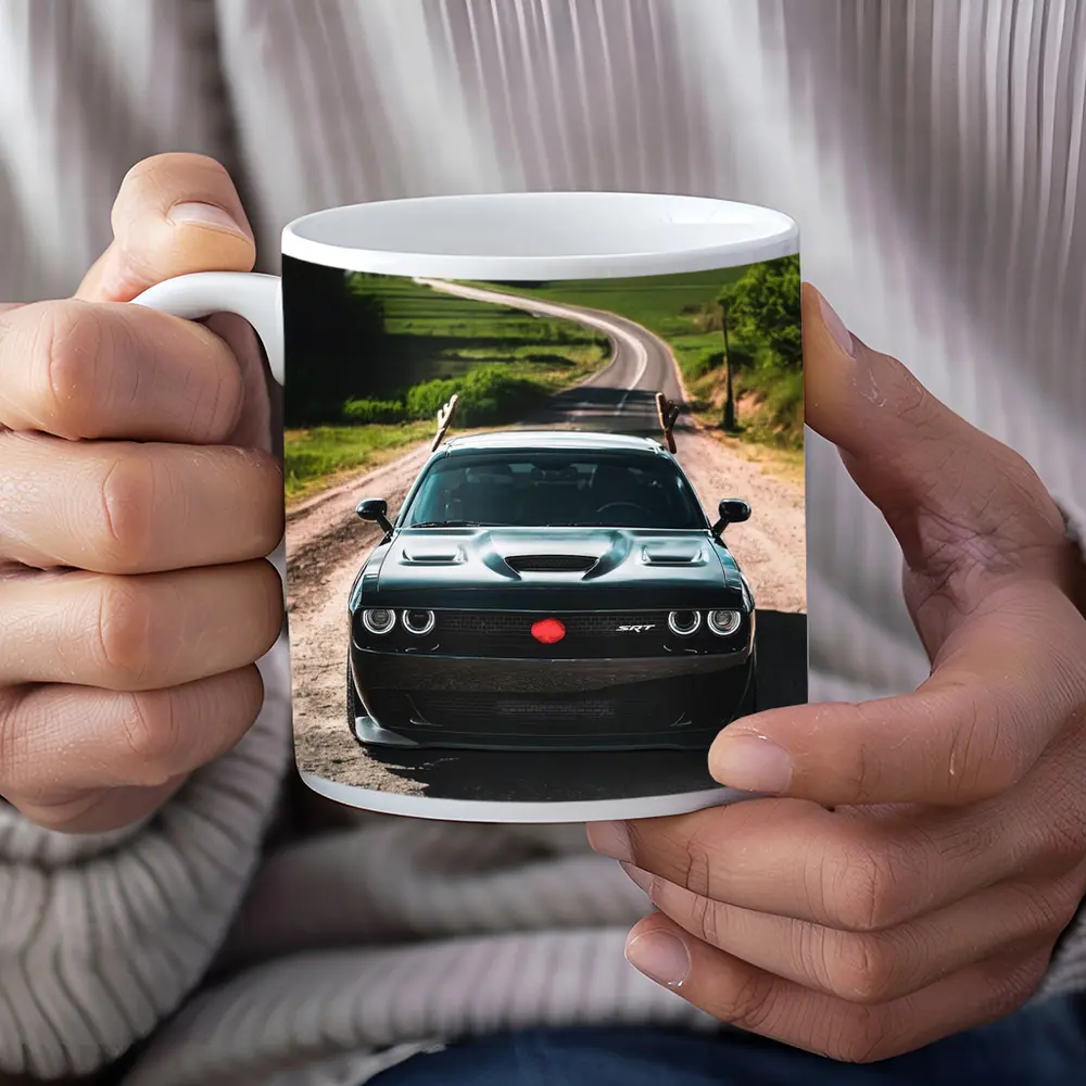 Dodge Challenger SRT on Rural Country Road – Mugs