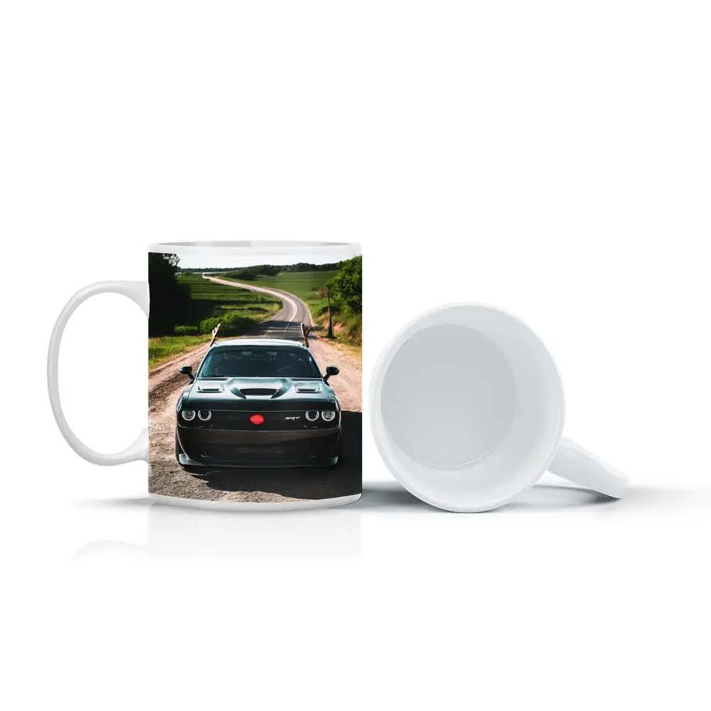 Dodge Challenger SRT on Rural Country Road – Mugs