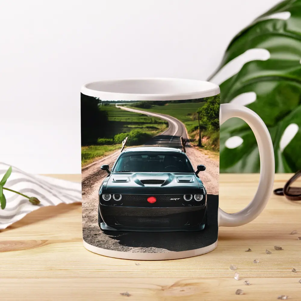 Dodge Challenger SRT on Rural Country Road – Mugs