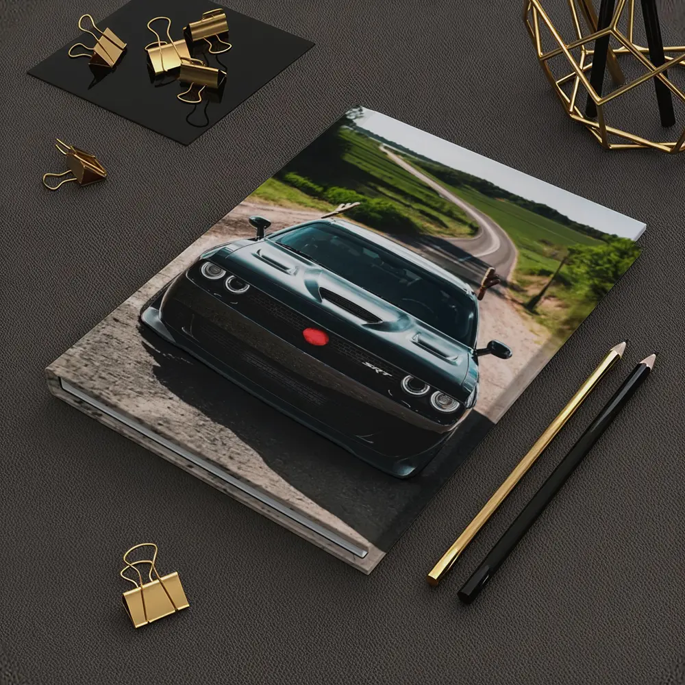 Dodge Challenger SRT on Rural Country Road – Notebooks