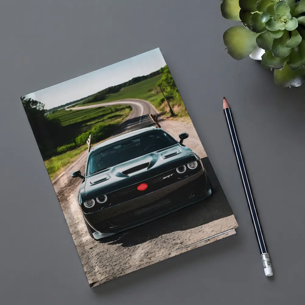 Dodge Challenger SRT on Rural Country Road – Notebooks