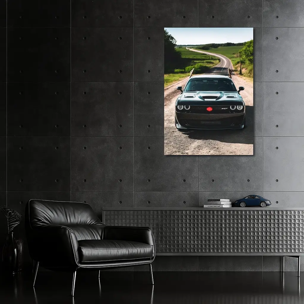 Dodge Challenger SRT on Rural Country Road – Wall Art