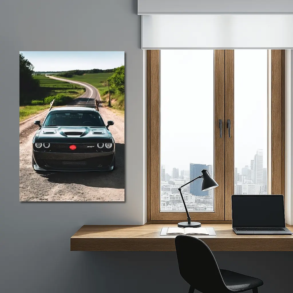 Dodge Challenger SRT on Rural Country Road – Wall Art