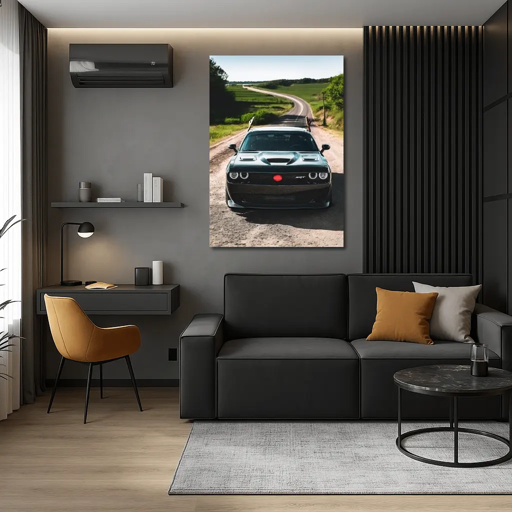 Dodge Challenger SRT on Rural Country Road – Wall Art