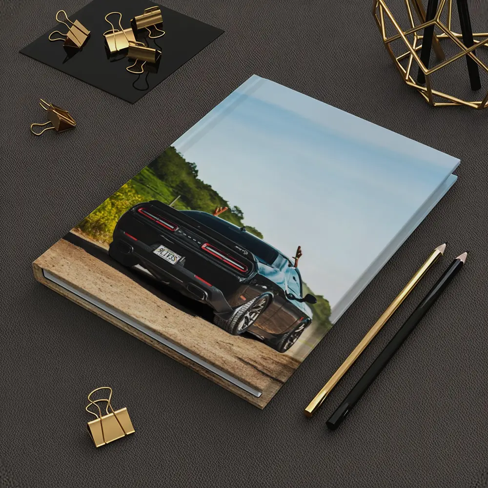 Dodge Challenger SRT On Dusty Country Road – Notebooks