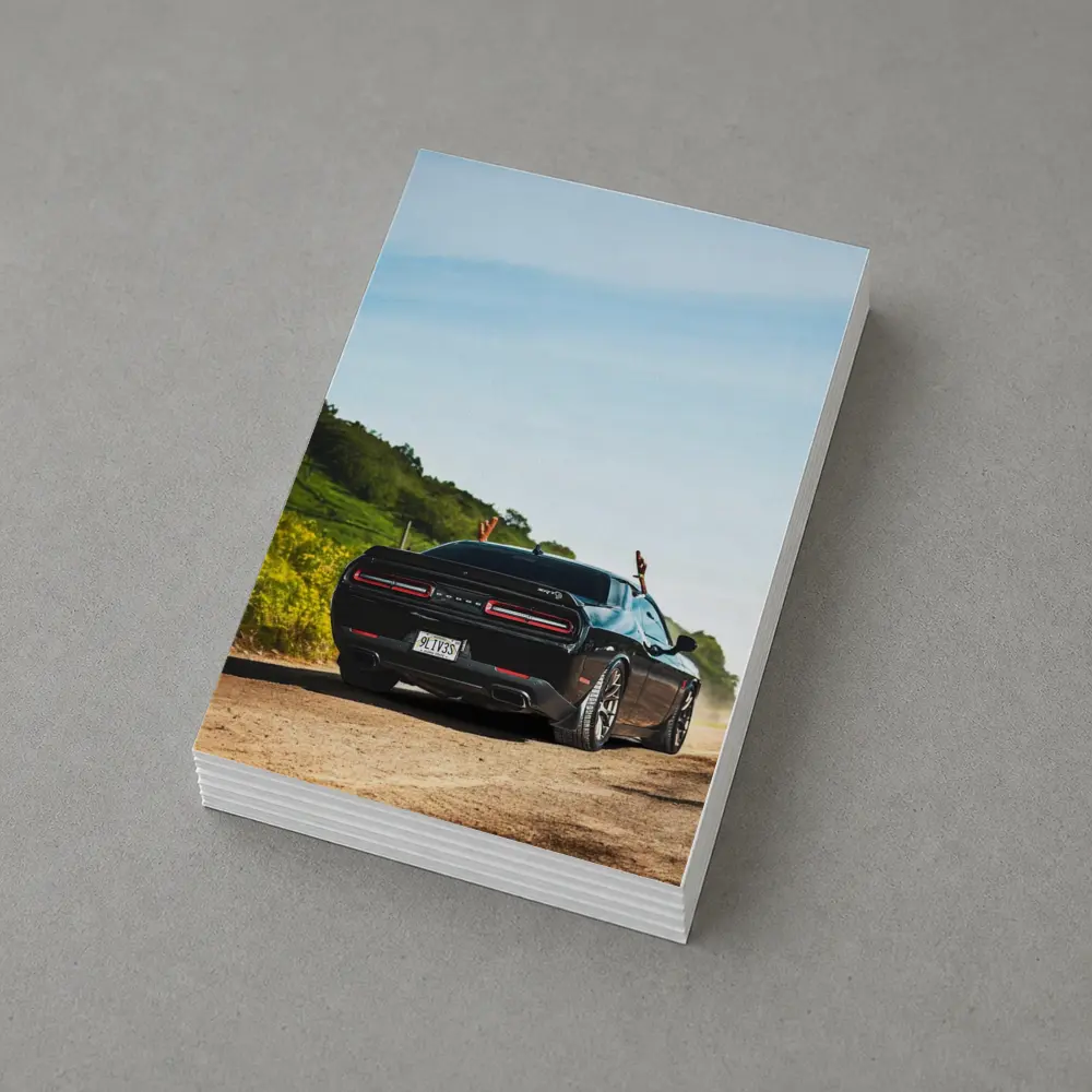 Dodge Challenger SRT On Dusty Country Road – Postcards