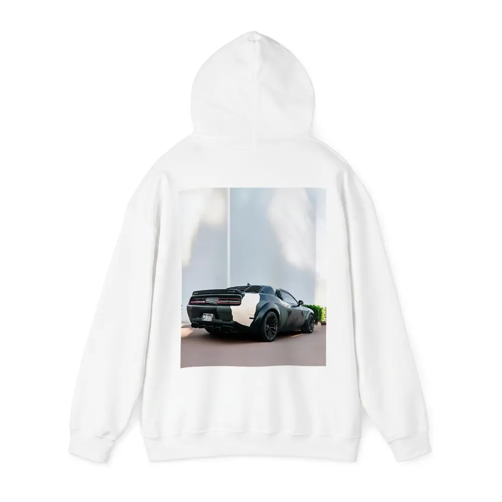 Dodge Challenger Camo Wrap Urban Setting – Hoodies