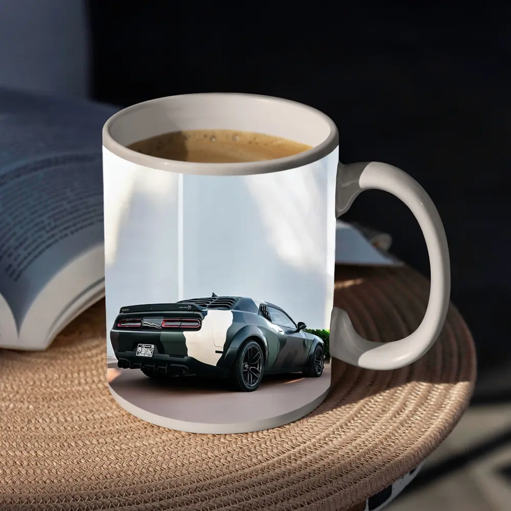 Dodge Challenger Camo Wrap Urban Setting – Mugs