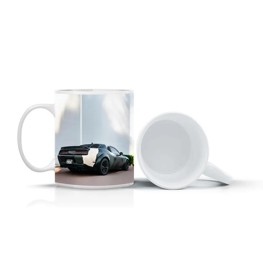 Dodge Challenger Camo Wrap Urban Setting – Mugs