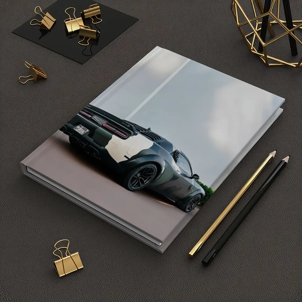 Dodge Challenger Camo Wrap Urban Setting – Notebooks