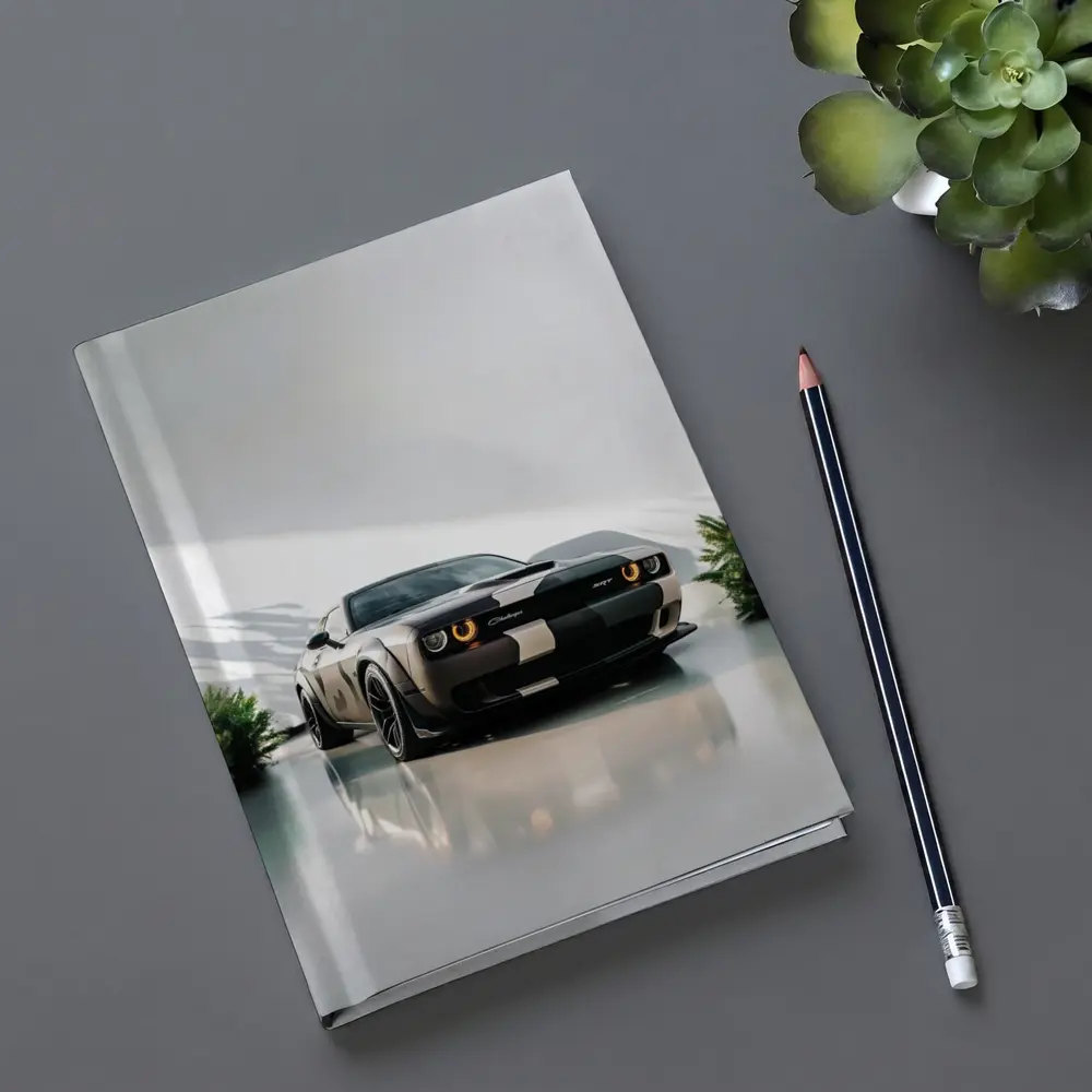 Dodge Challenger SRT Parked Clean White Studio – Notebooks