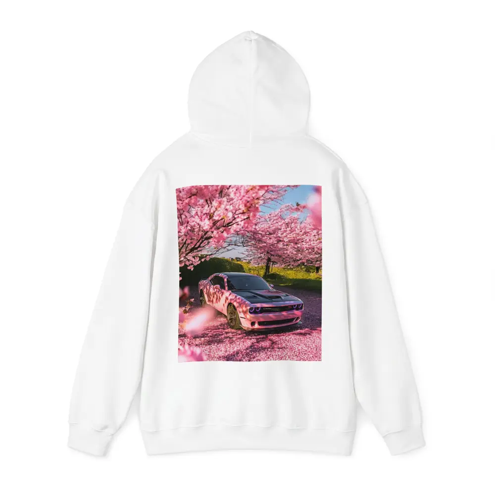Dodge Challenger Pink Under Cherry Blossom Trees – Hoodies